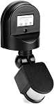 Motion Sensor Light Switch, AC 110-240V IP65 Waterproof Infrared Motion Sensor Switch, Adjustable Motion Detector Light Switch Outdoor Motion Sensor Switch(Black)