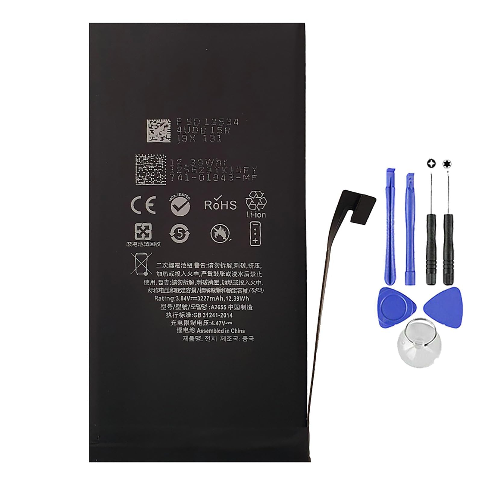 Batterie pour Apple iPhone 13 ELLENNE 3227 mAh avec kit de tournevis inclus - 8