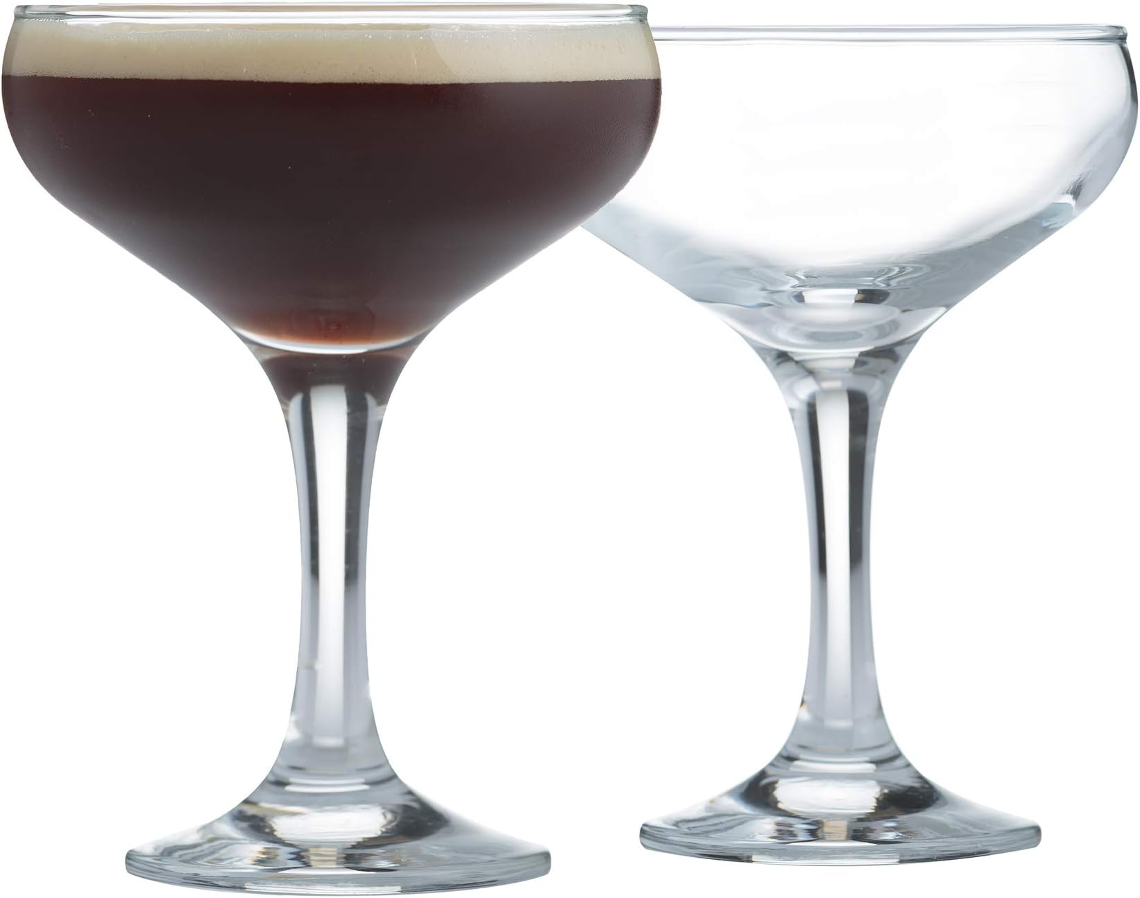 Ravenhead 41.623 Entertain Set of 2 Cocktail Saucer Glasses, 22 x 11 x 14 cm, Brown