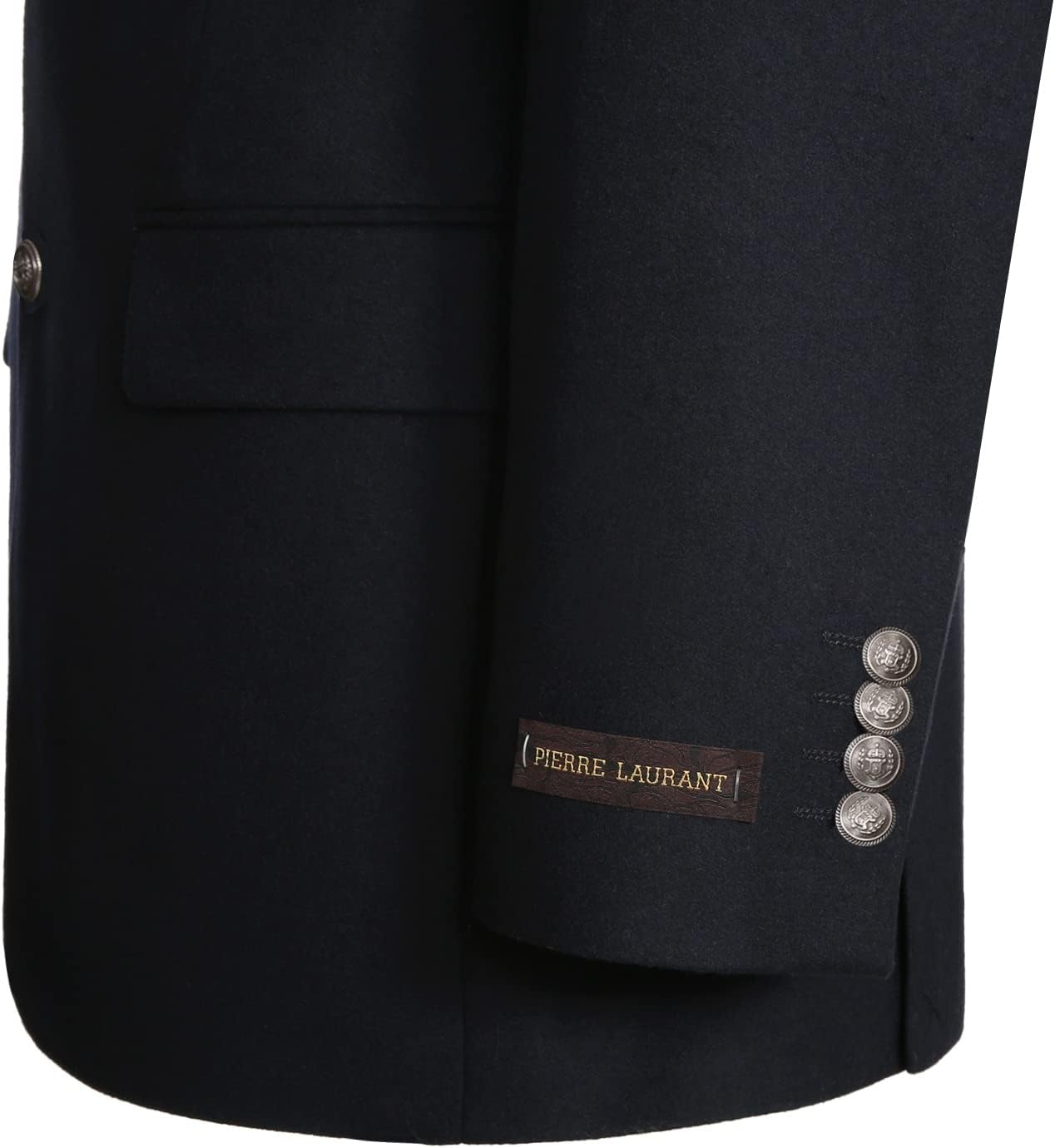 Men's Wool Blazer Sport Coat Classic Fit 2 Button Suit Jacket for Business Office Wedding Formal Event - Image 3