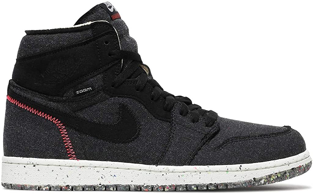 Nike Herren AIR Jordan 1 HIGH Zoom SH Basketballschuh, Black Flash Crimson Wolf Grey, 47 EU