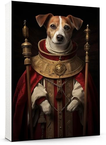 Miniatura 744 de Thuan Chow Chow Retrato de mascota con disfraz real de perro en un disfraz retrato de perro con vestimenta Retrato medieval de mascota retrato