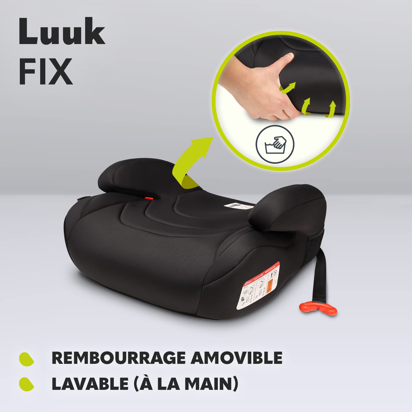 Lionelo Luuk Siege Auto Rehausseur Voiture, Éponge de Siège Souple