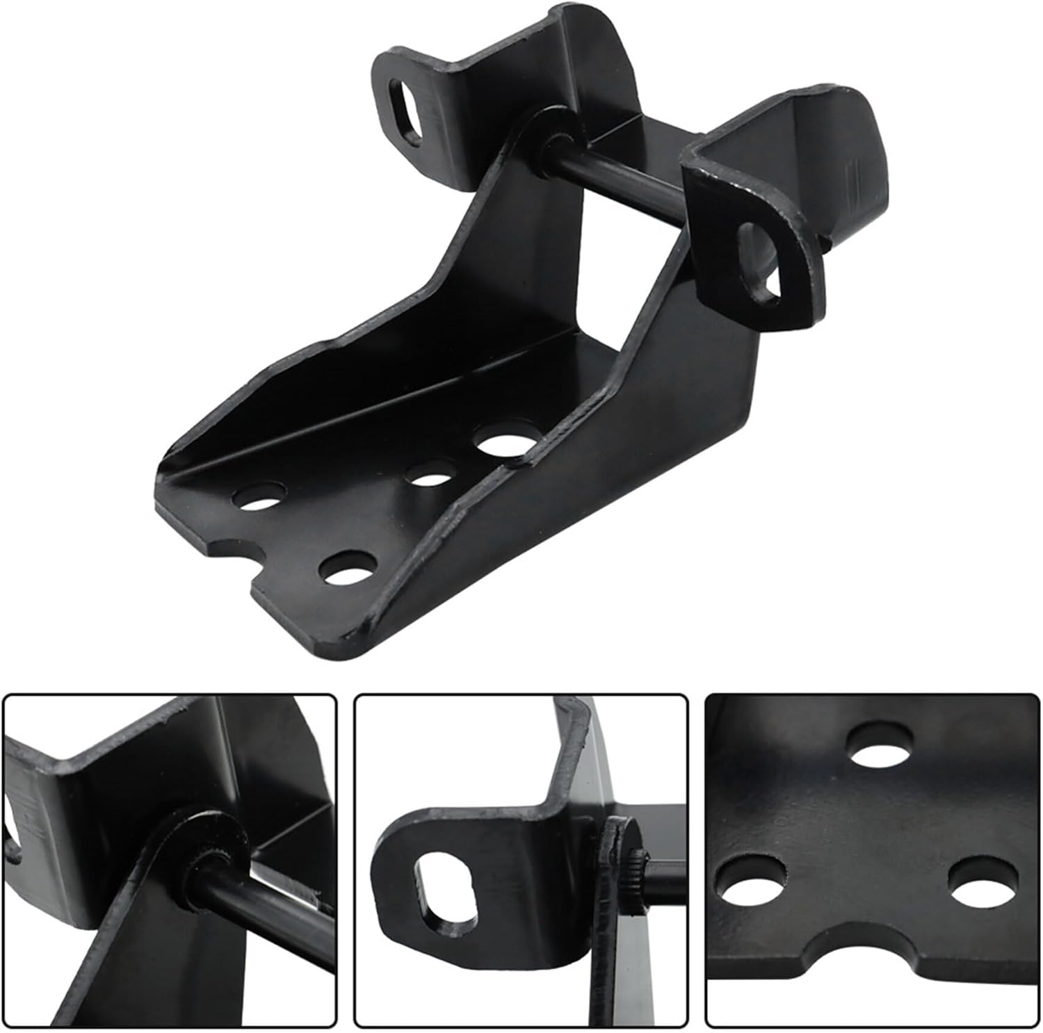 2-Pack Left Right Door Hinge Upper Lower Set for 1980-1996 Bronco F150 F250 - Steel, Standard, Unfinished