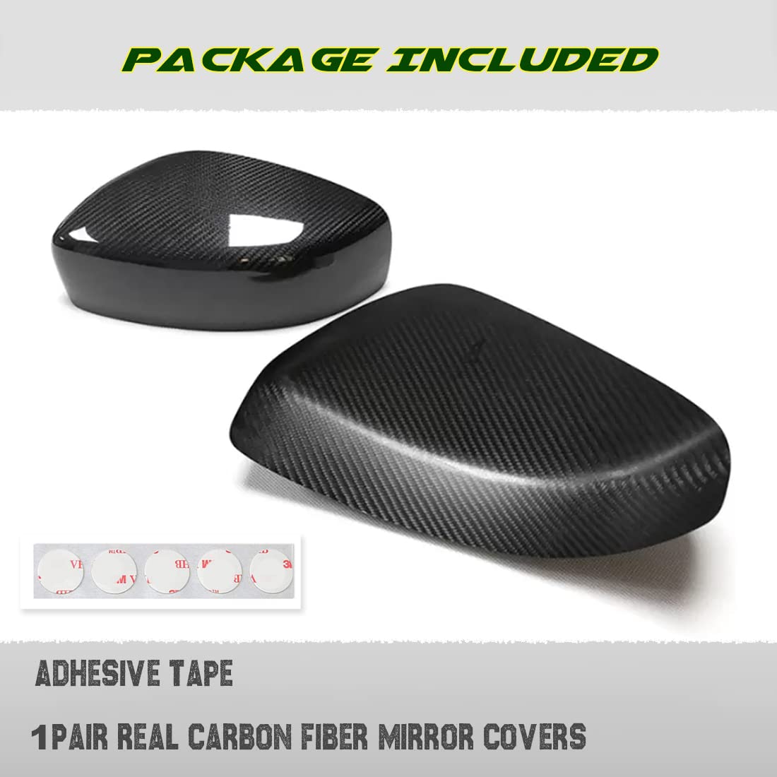 GaofeiLTF Mirror Cap Covers Fits for 2008-2015 Infiniti G37 G25 Q40 Q60 Sedan Coupe Convertible Real Carbon Fiber Rearview Caps Add-on Type