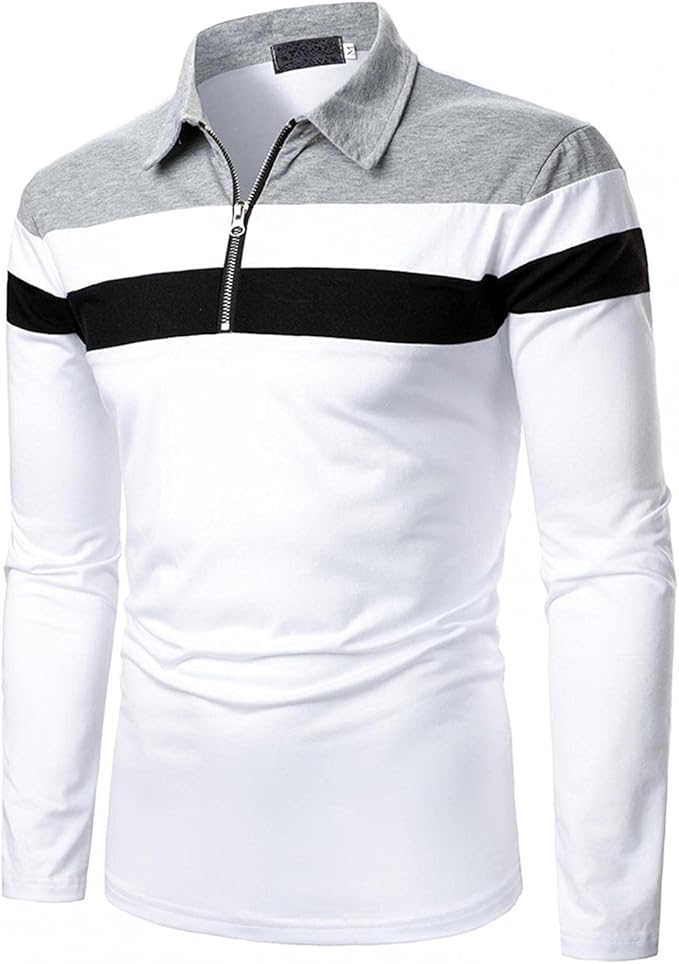 long sleeve polo work shirts for mens