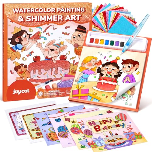 JoyCat Libri da colorare con acqua, Attività artistiche e creative, Arte senza disordine per bambini 4-8 anni, Kit e forniture creative, Attività fai-da-te, Regali per ragazze e ragazzi