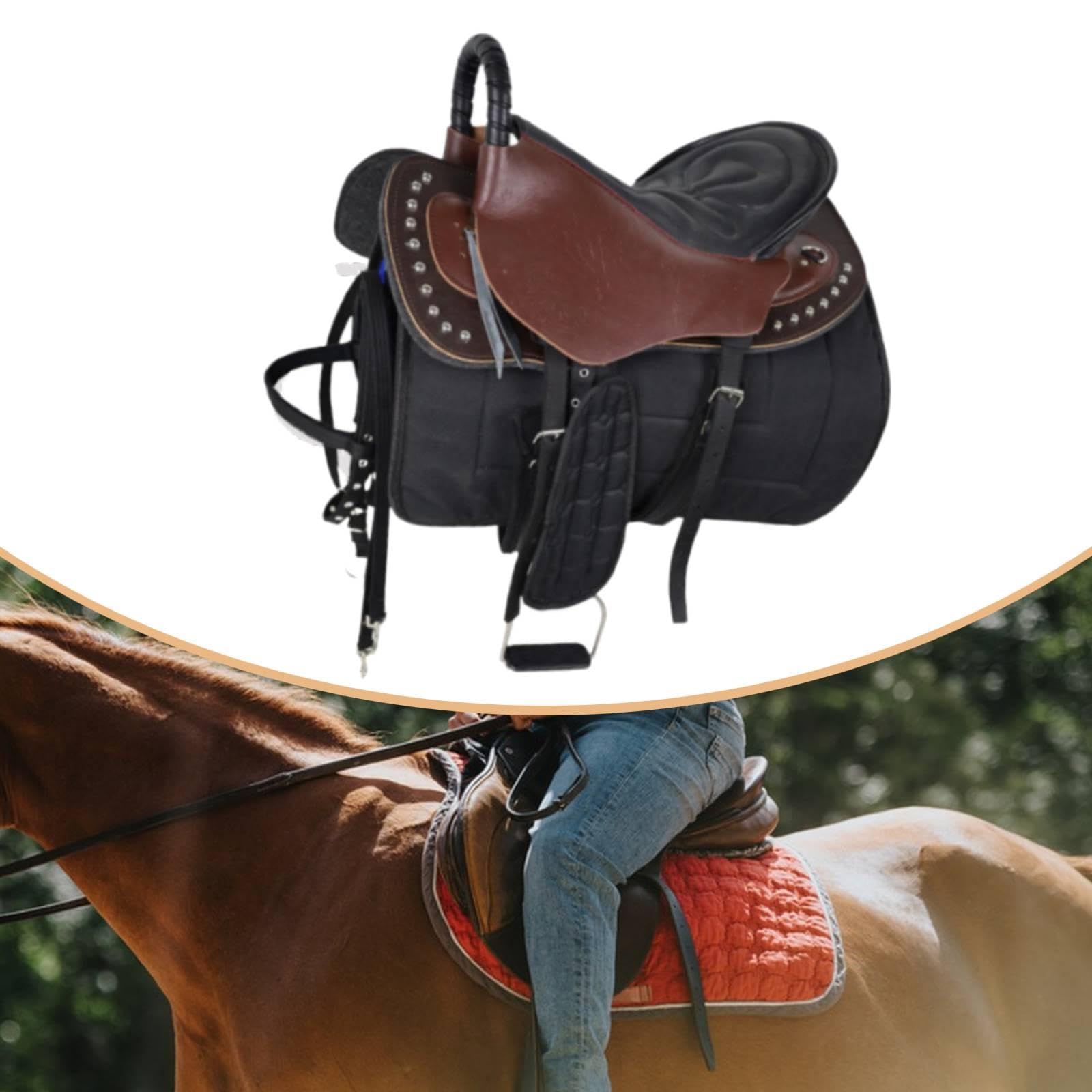 Juego de Silla de Montar para Caballo, Equipo Ecuestre, Protección, Absorción de Impactos, Cojín para Asiento de Equitación