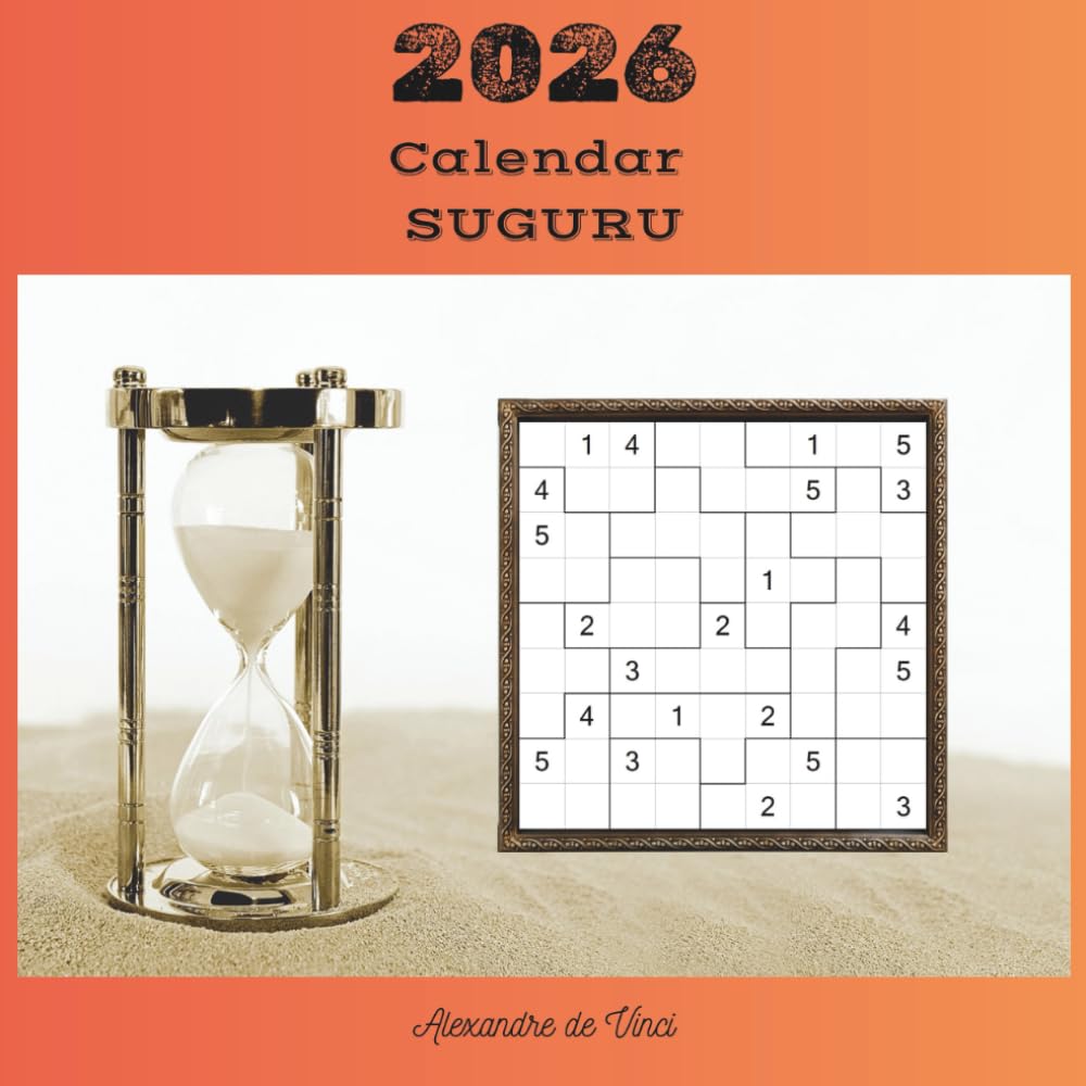 2026 - CALENDAR SUGURU: One grid per day for 365 days