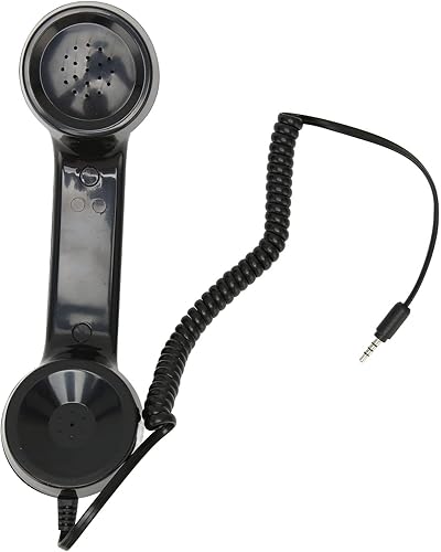 Auricular de teléfono vintage de 0.138 in, teléfono retro, receptor de teléfono celular multifunción de estilo antiguo para teléfonos móviles,