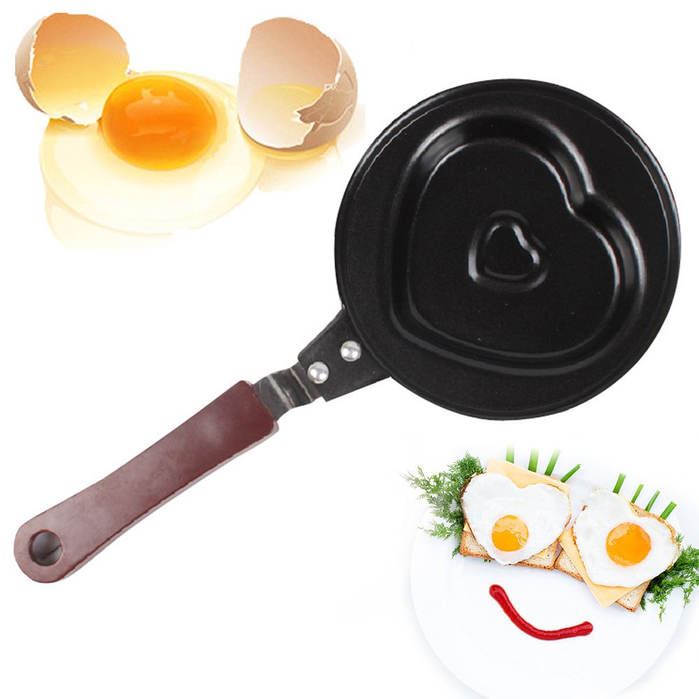 Creative Mini Omelette Pan, Handheld DIY Breakfast Omelette Mold, Pancake Mold Maker, 7 Styles, Non-stick Coating, for Fried Eggs and Making Pancake