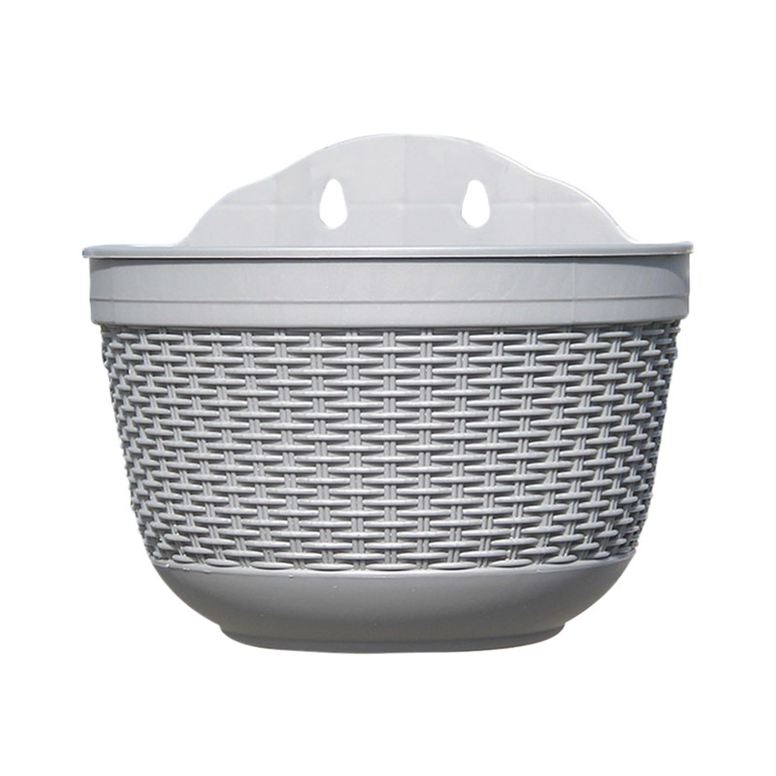 Wall Mounted Vase Rattan Weaving Wall Hanging Flower Planter