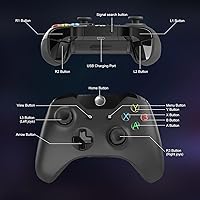 Vista 2 de WO Controlador inalámbrico para PC compatible con Xbox Series XSXbox OneXbox One SOne X negro