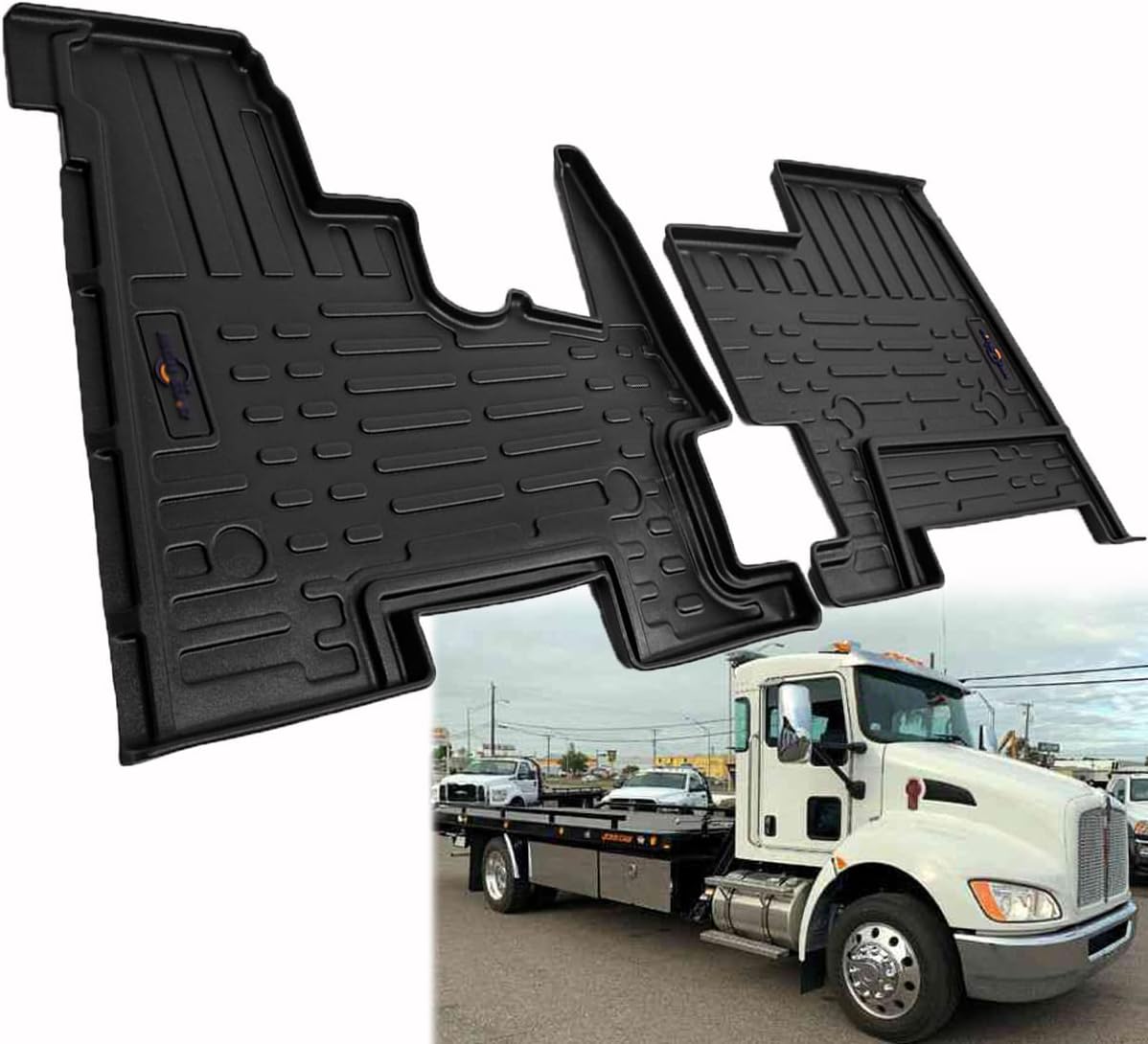 SEPEY Truck Floor Mat Seat Floor Liners Fits Kenworth T270 T370 (0621