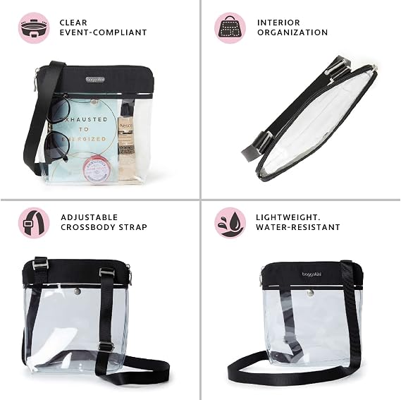 Baggallini Clear Stadium Crossbody | Stadium