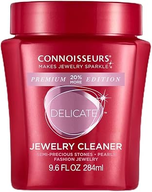 CONNOISSEURS Premium Edition Jewelry Cleaner, Value Size 9.6oz - Pick from Fine, Silver or Delicate Jewelry Cleaner