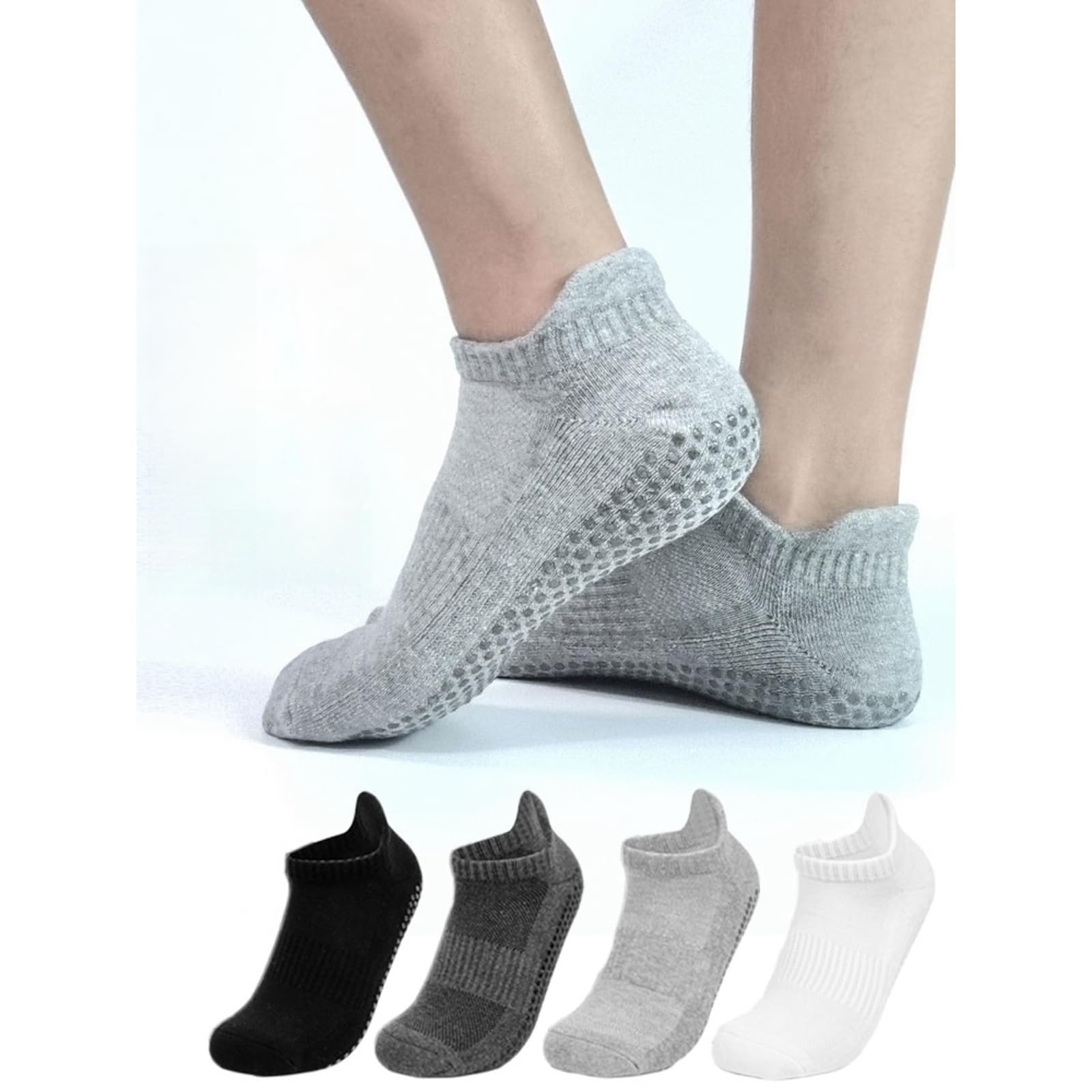 svlftecon Unisex Yoga Pilates Socks with Grips Non Slip for All Seasons Atheletic Series 5