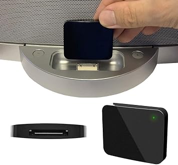 30 Pin Bluetooth Adapter, Wireless 30Pin Stereo Audio Adapter Bluetooth 5.0 Music Receiver for Bose Sounddock II 2 10 Lifestyle V35 135 Digital Music System Home Entertainment Speakers