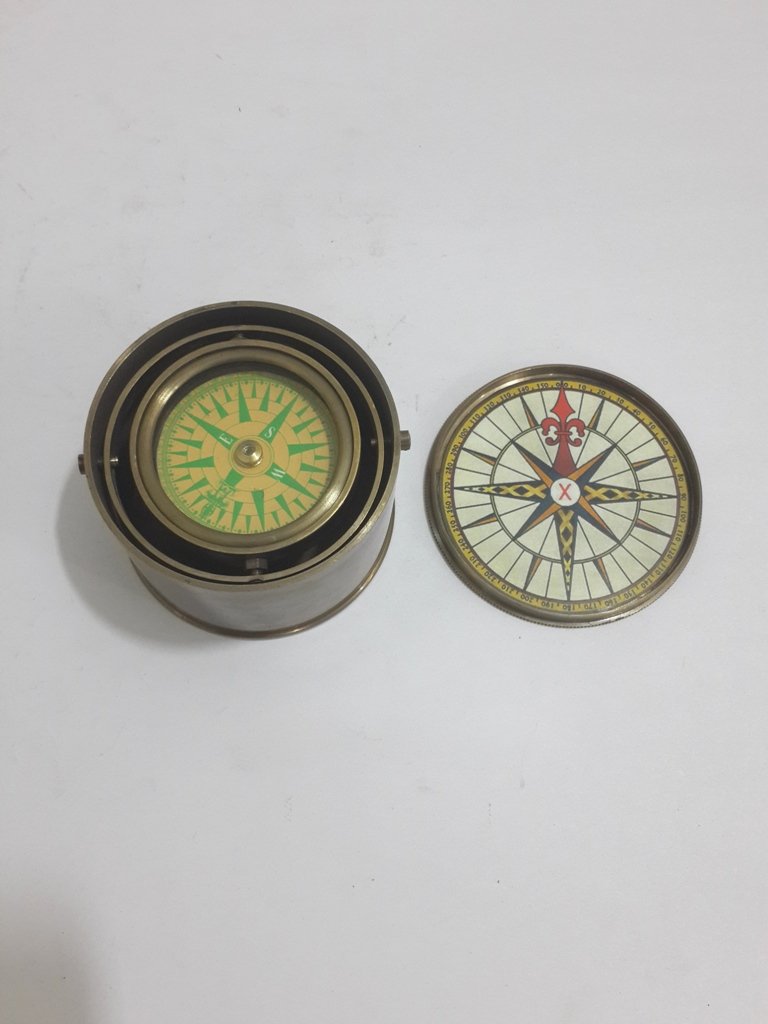 Thor Instruments. Co vintage Gimbal Boussole Réplique Laiton massif Cardan tambour Boussole Cadeau Laiton antique