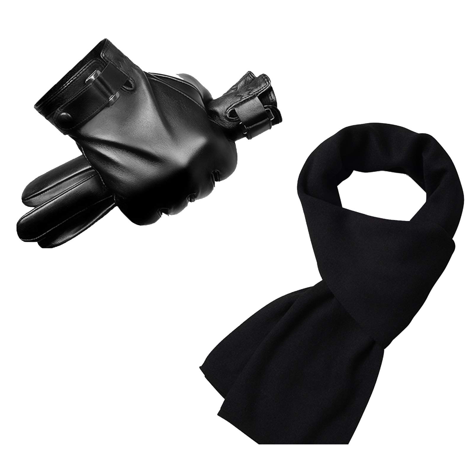 Axdwfd Guantes De Invierno para Hombres, Pantalla Táctil Antideslizante A Prueba De Viento A Prueba De Viento, con Forro Suave Y Cálido, para Conducir (Size : L)