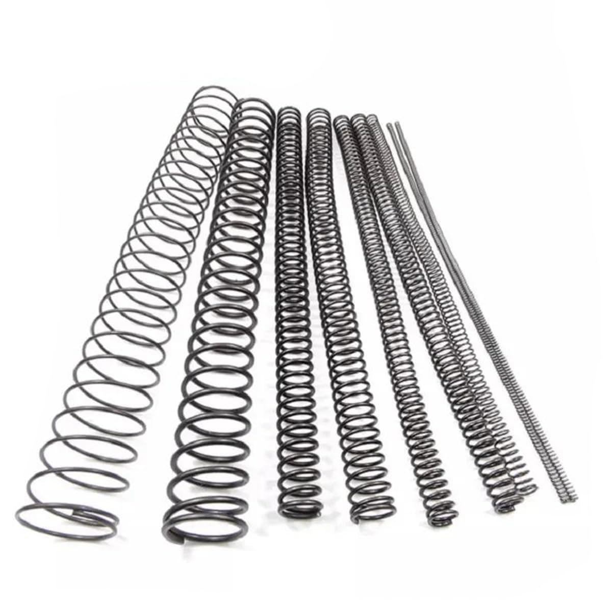 5 stuks stalen veren 65 MN draaddiameter 0,9 mm buitendiameter 16 mm lengte 100 mm drukveer voor industriële en automobielmachines