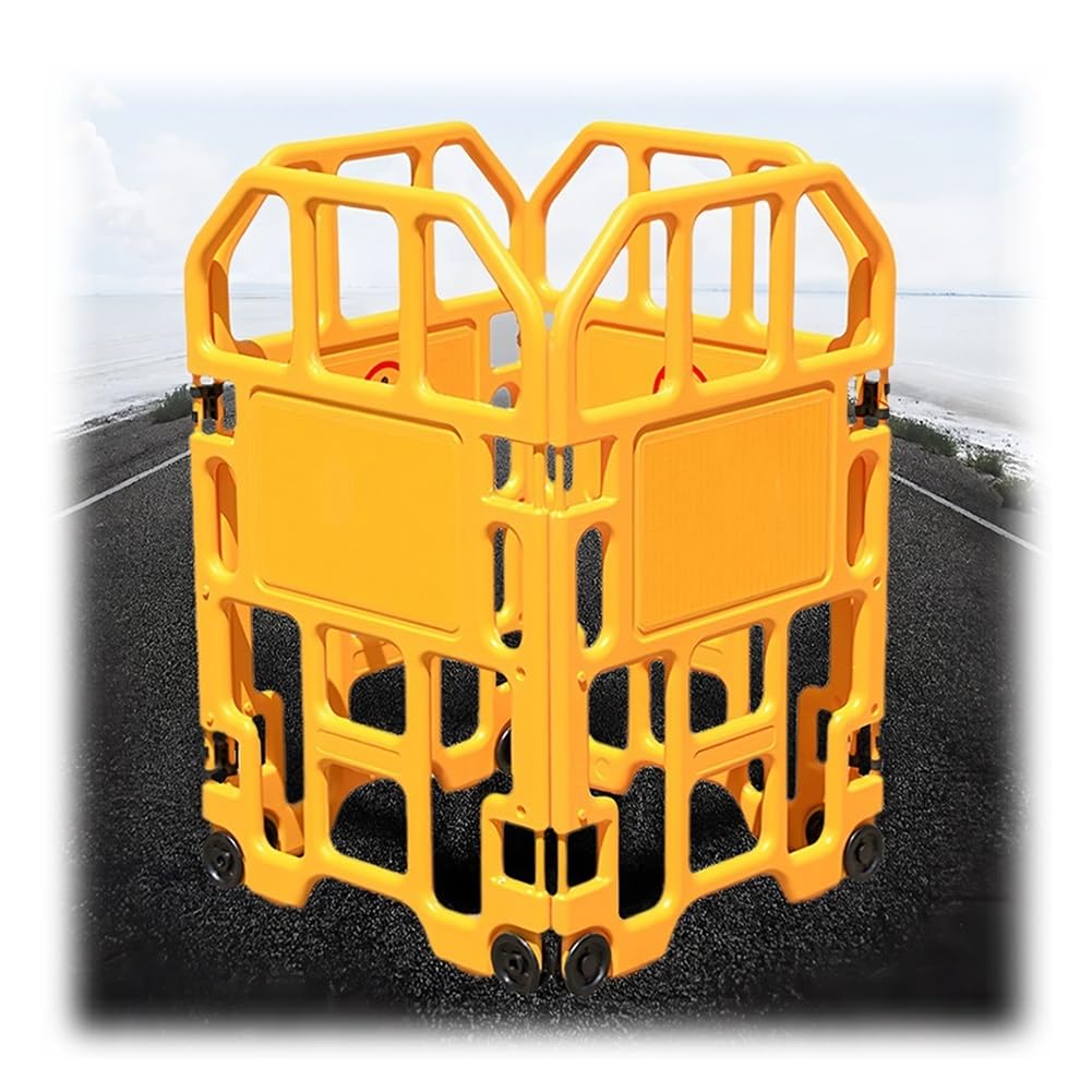 Clôture industrielle pliable instantanée et rétractable à 4 panneaux