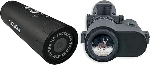 TACTACAM Solo Xtreme FTS Combo  Película a través de montaje de alcance  Paquete de cámaras de acción y montaje de alcance  Película tu propia caza