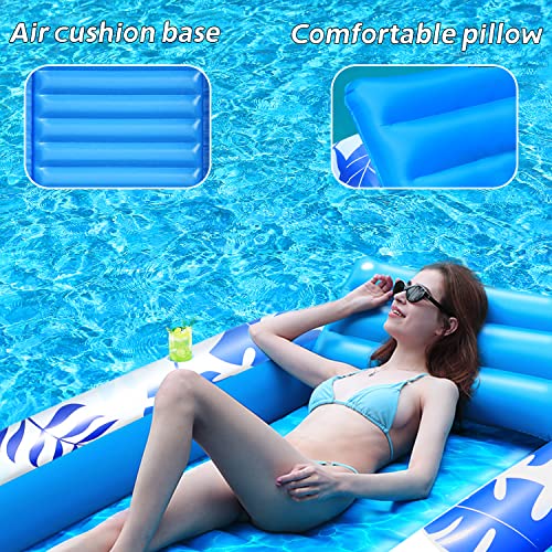 Inflatable Tanning Pool Lounger Float -Dctb Sun Tan Tub Sunbathing Pool Lounge Raft,46" X 71"Extra Large Floatie Toys Tanning Bed Blow Up Pool Raft Lounge Floatie #TOP2