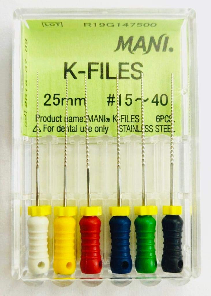 MANI K-FILES Size: 15~40 Length: 25mm