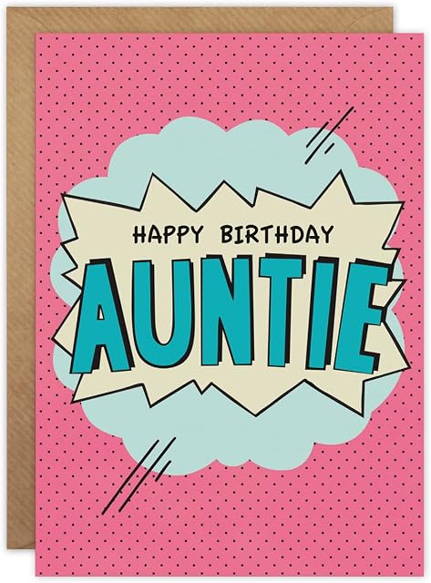 James Ellis Auntie Birthday Card
