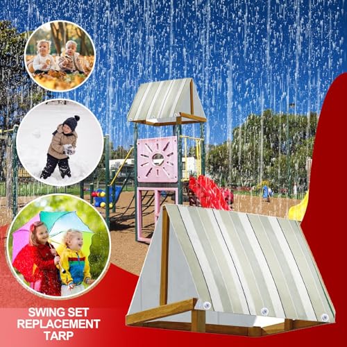 Techo de sunshade impermeable y toldo protector para columpios 3