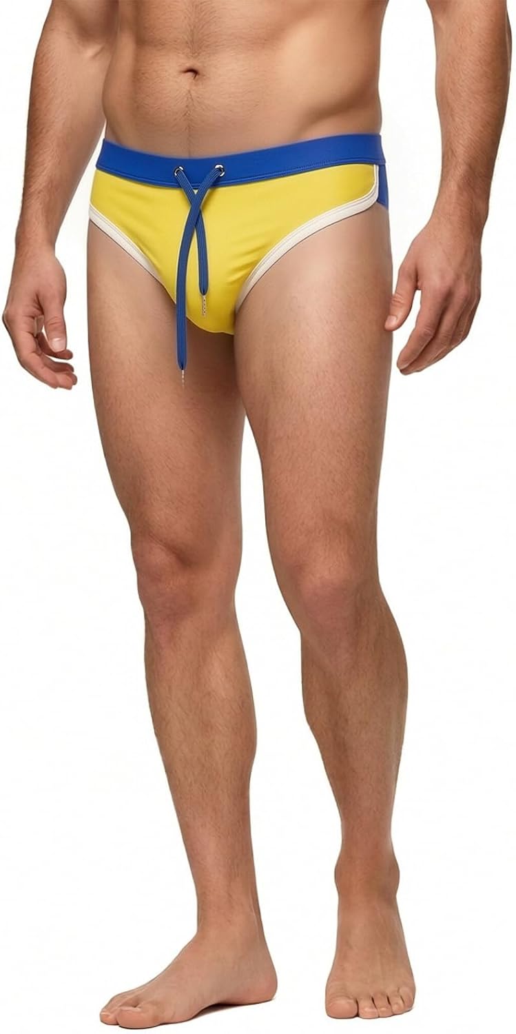 Men's Swimsuit Brief Pouch Swim Underwear Low Rise Sexy Bikini M L XL 2XL