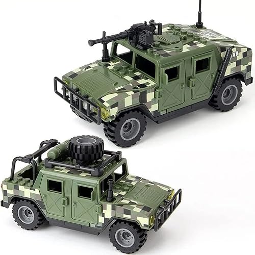 Miniatura 5 de ENHANA Modelos del ejército bloque de construcción de vehículos militares juguete de construcción para niños de 6, 7, 8, 9, 10, 11, 12 +, ladrillo