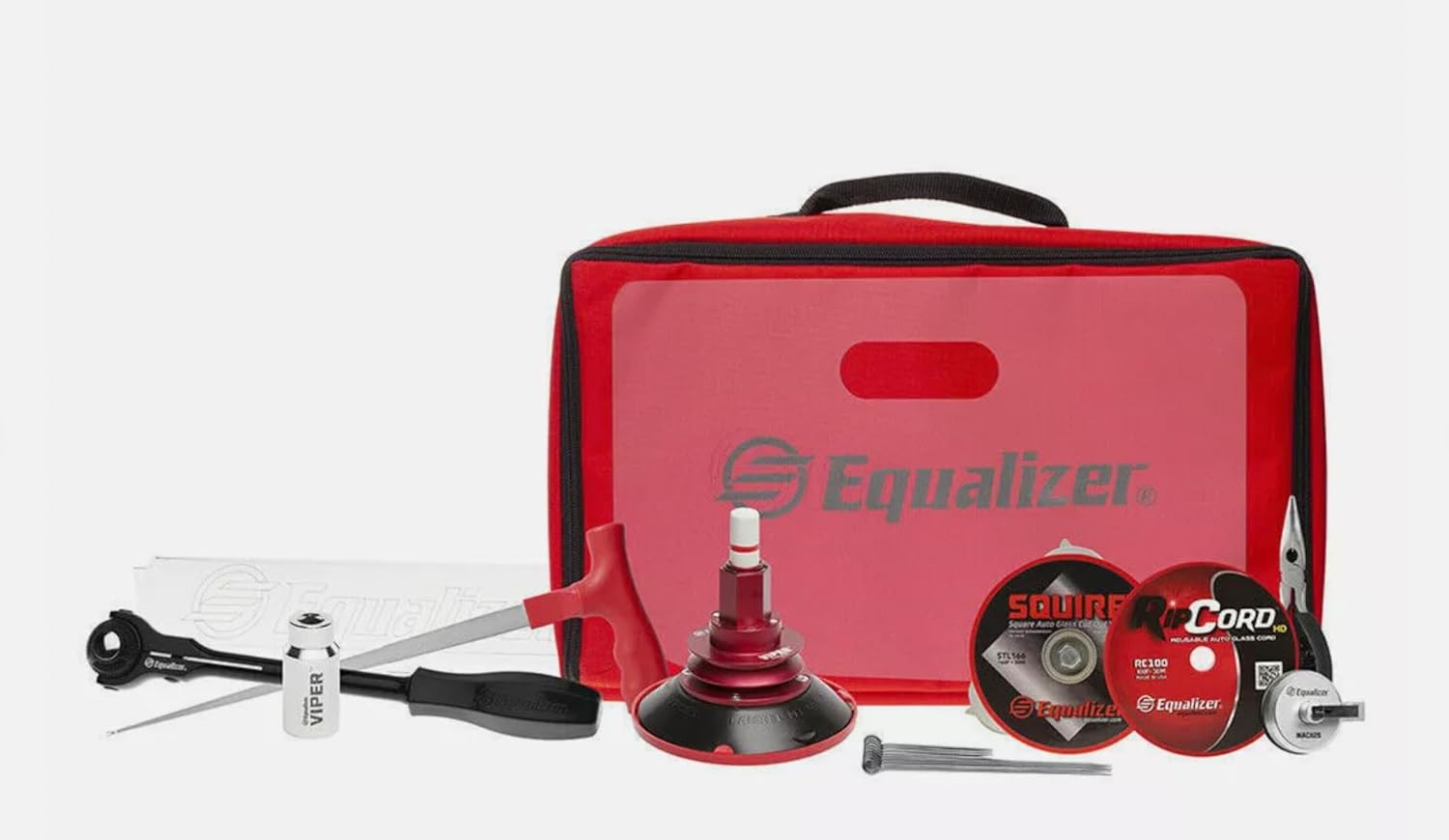 Equalizer Industries Equalizer Viper Deluxe Kit, Windshield Cord and Wire Cut Out Removal Tool, Car Quarter Glass Removal.