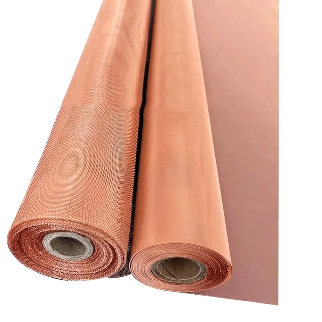 1pc Copper Wire Mesh Screen for Ventilation Windows - Rustproof Brass Woven Filter Mesh (10-200 Mesh)(180 mesh 100x100cm)