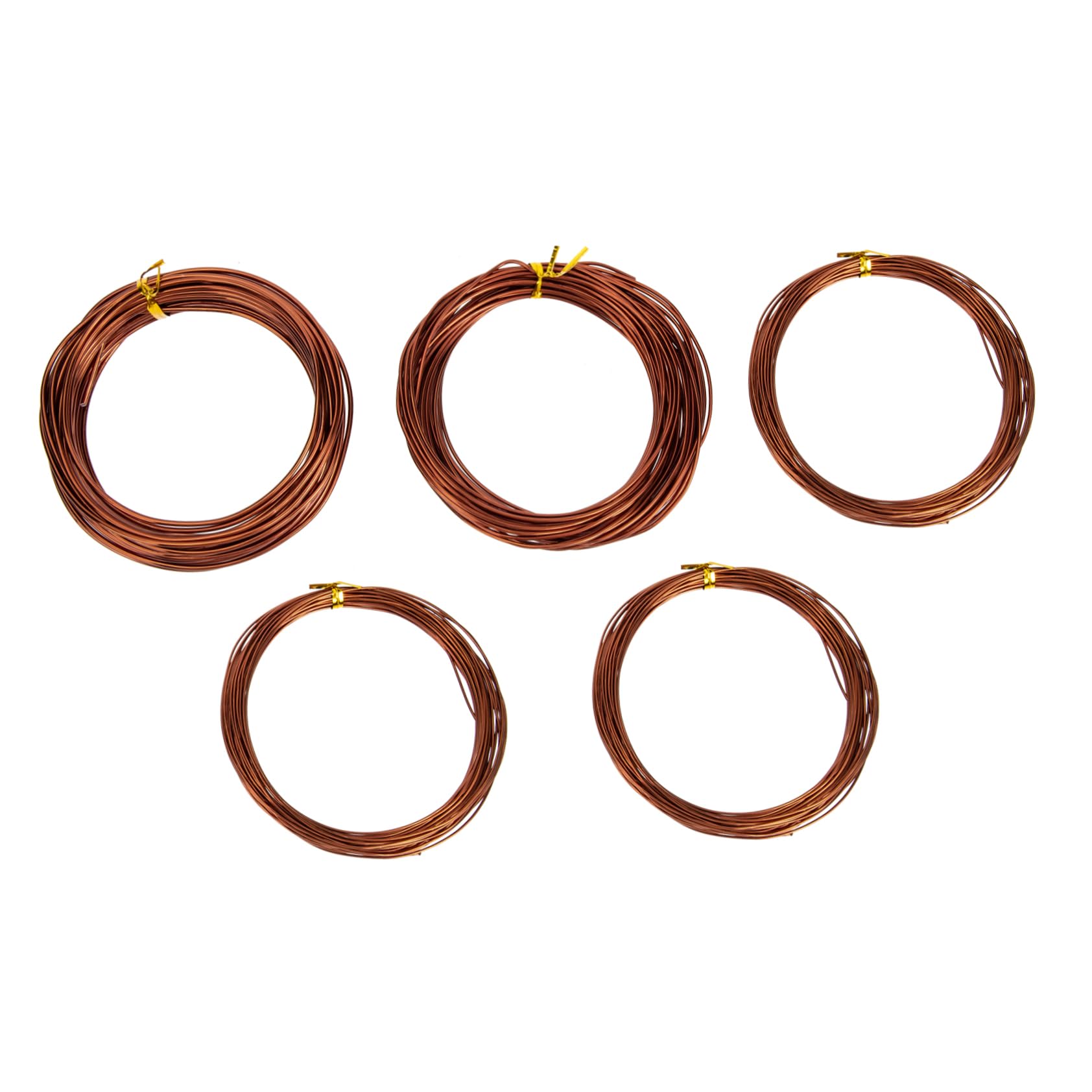 GANAZONO 5 Rolls Bonsai Tree Tools Set 1/1.5/2.0mm Aluminum Bonsai Wires for Sculpture and Plant Support
