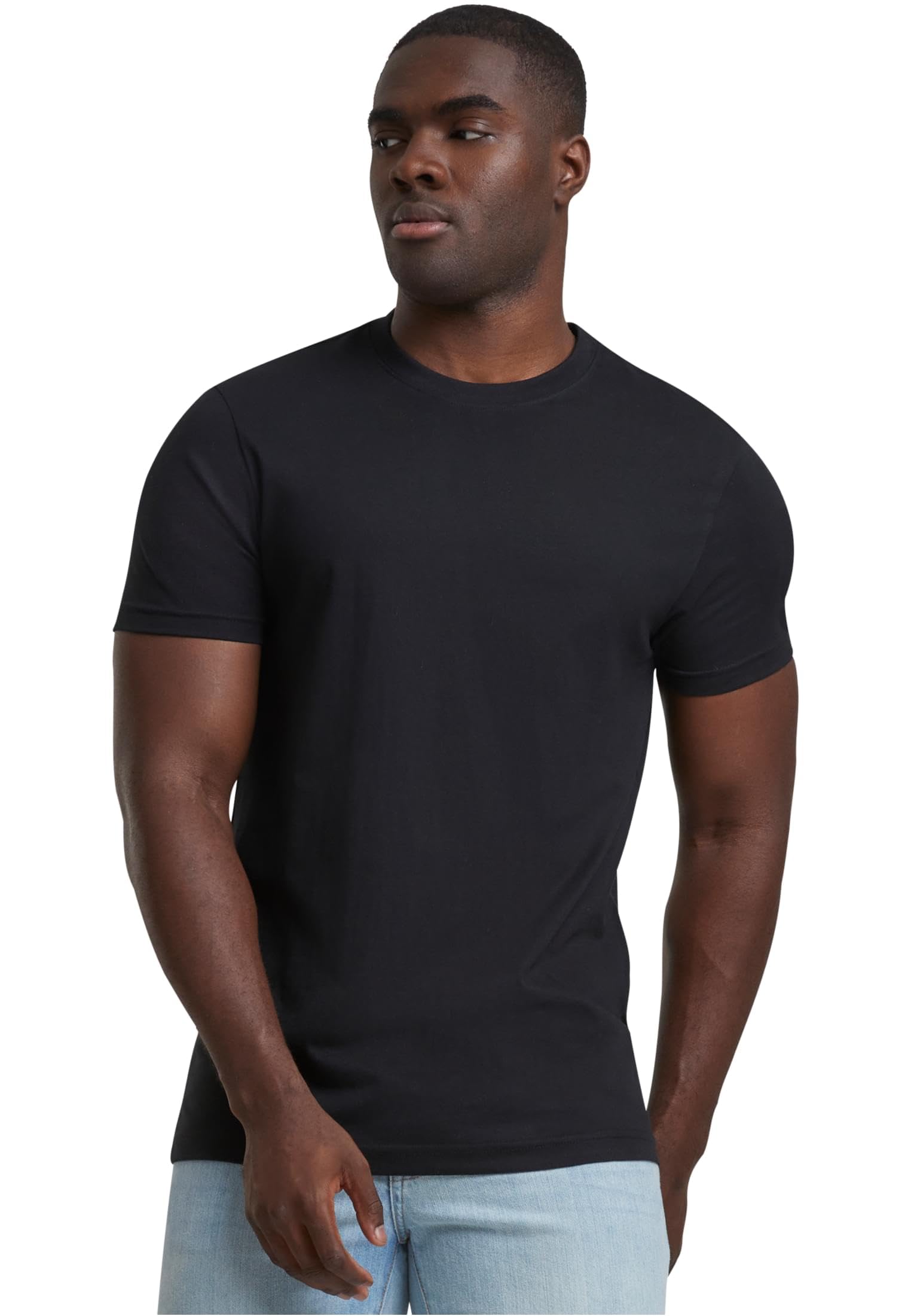 Urban Classics Hombre Basic Tee 3-Pack T-Shirt, Multicolour (Black/White/Grey 01563), M (Pack of 3)