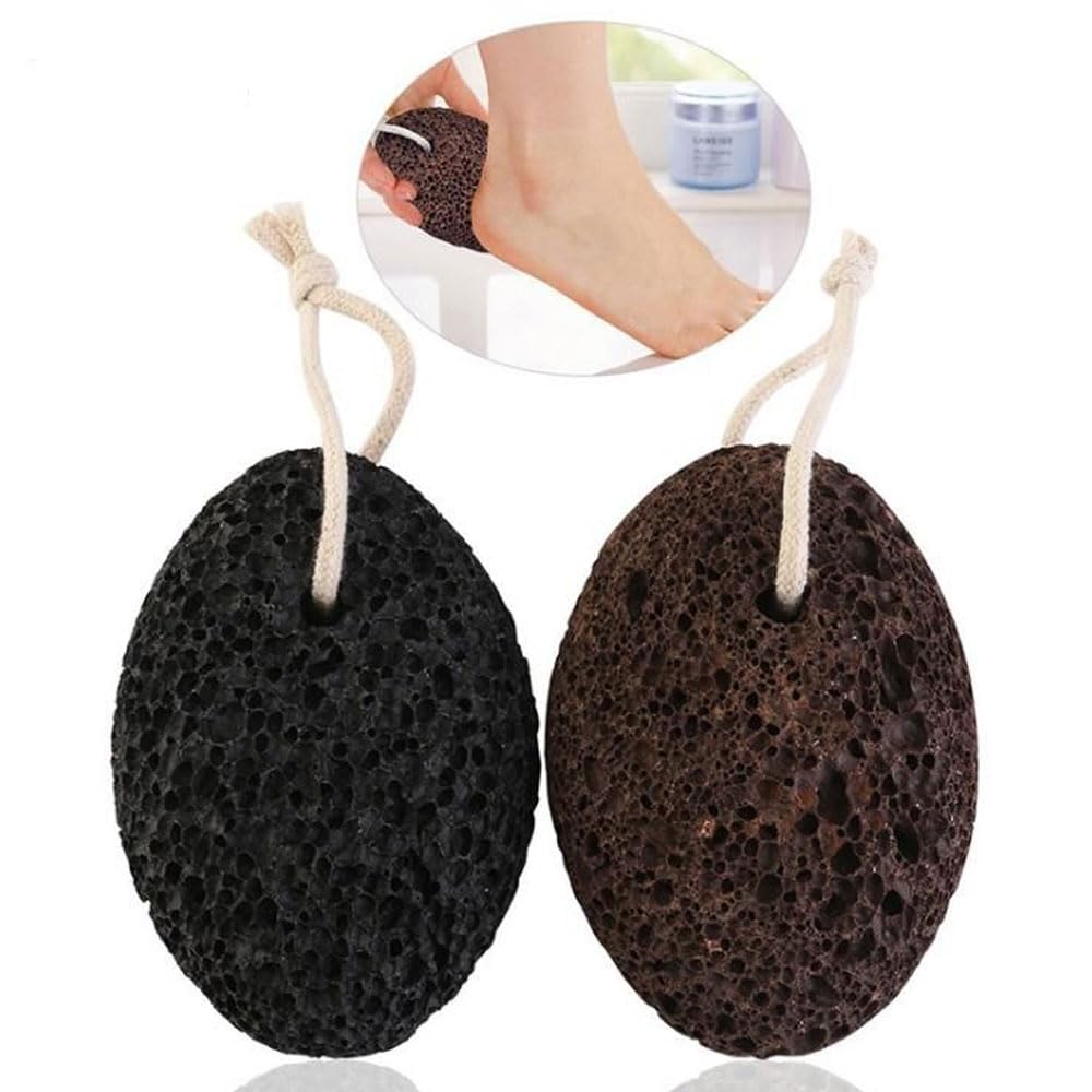 2 Foot Pumice Stones Pedicure Feet File Scrub Scraper Grooming Remove Calluses Scrubber Brush Buffing Filing Pumice Emery Board Grooming Tools Heel Dead Skin Callus Remover Cracked Feet Care Softening
