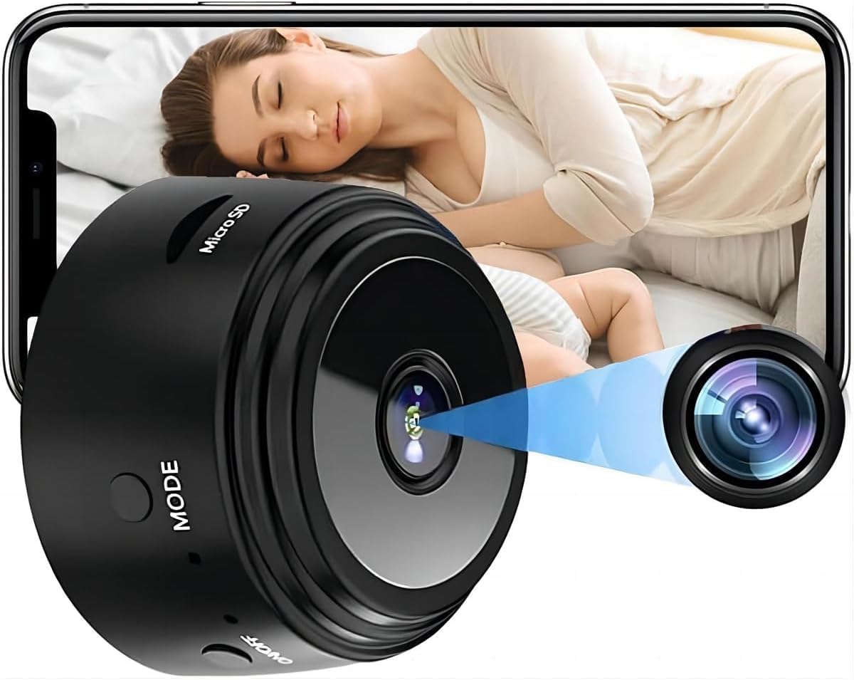 Mini Caméra Espion WiFi 1080P - Détection Mouvement, Vision Nuit - Caméra De Surveillance Intérieure