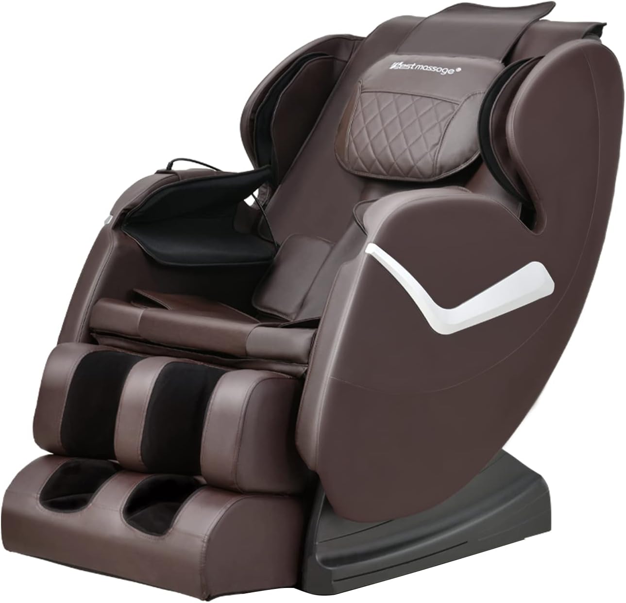 BestMassage Massage Chair Zero Gravity Full Body Electric Shiatsu Massage Chair Recliner with Foot Rollers Built-in Heat Therapy Air Massage System Stretch Vibrating for Home Office