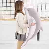 イルカぬいぐるみ 気持ちいい抱き枕 横向き寝 寝添え キュート 飾り 置物| 71VLmWBRHYL._UF350,350_QL50_.jpg
