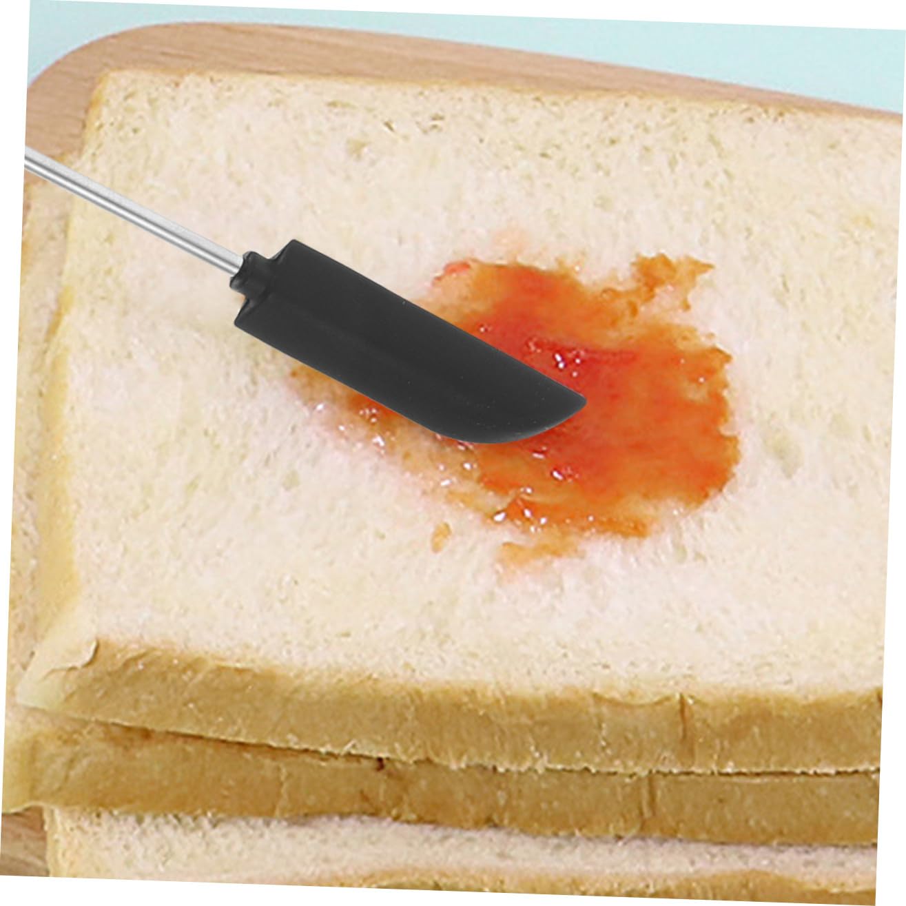 Kleiner Silikonspatel Satz Butterschaber und Marmeladenspatel mit Langem Griff Bpa Frei Hitzebeständig Ergonomisch für Küche Backen und Kosmetik