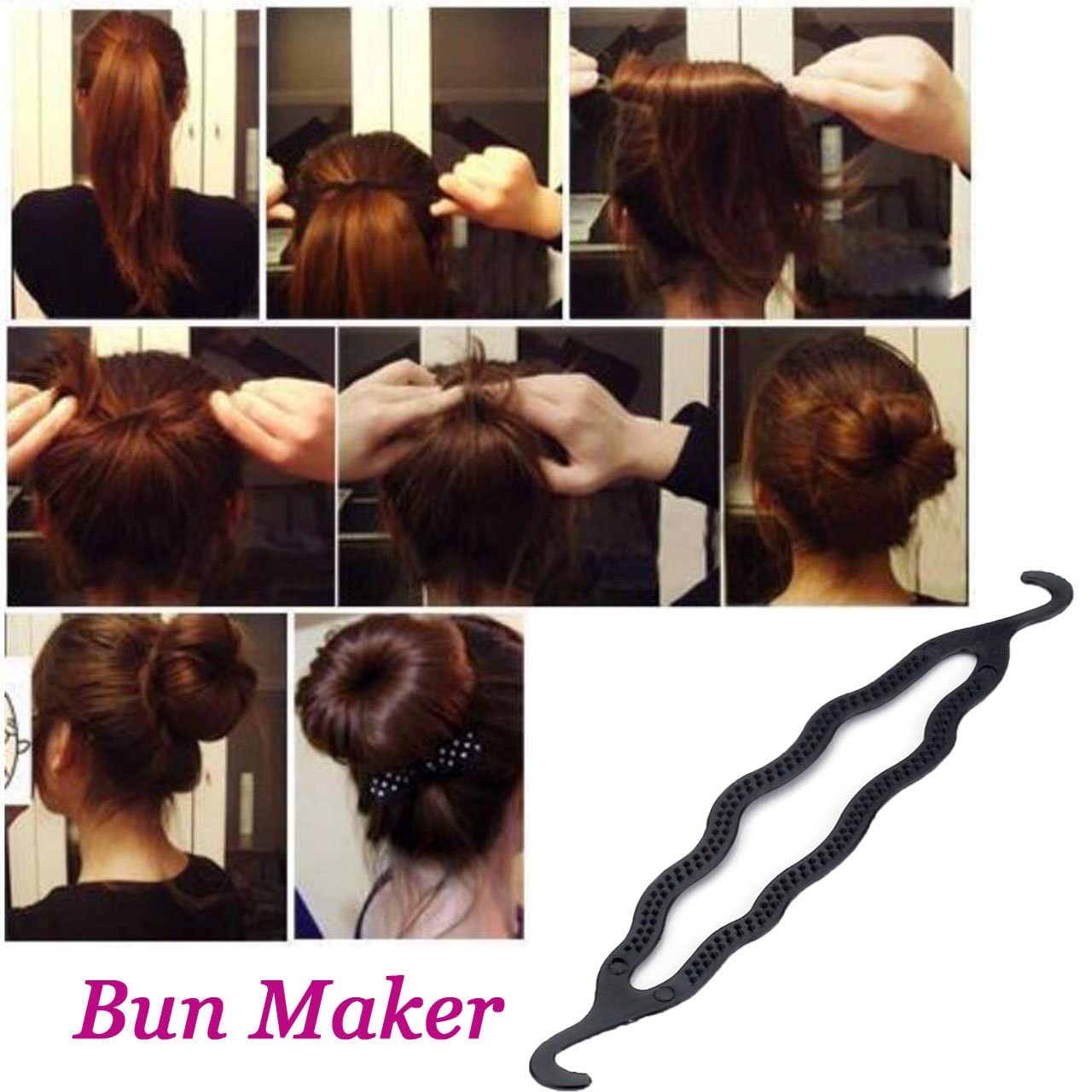 Hair Braid Maker Hair Styling Accessories Ponytail Hair Twist Tool Magic French Braid Tool/Bump Up Volume Hair Inserts/Topsy Tail Kit/Bun Maker/Hair Comb for Women... - Image 4 thumbnail