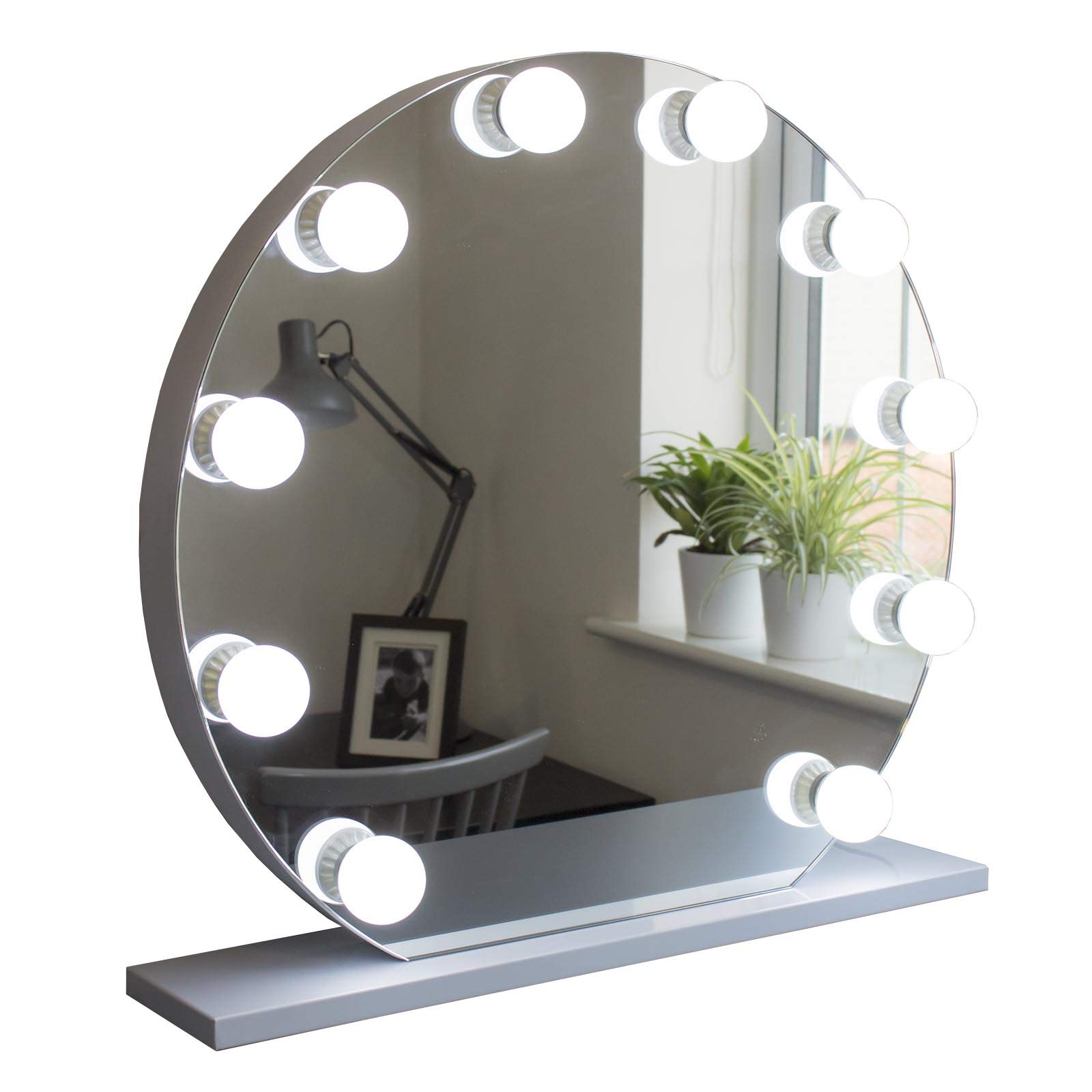 Jack Stonehouse Hollywood Frameless Vanity Mirror - White - 10 LED