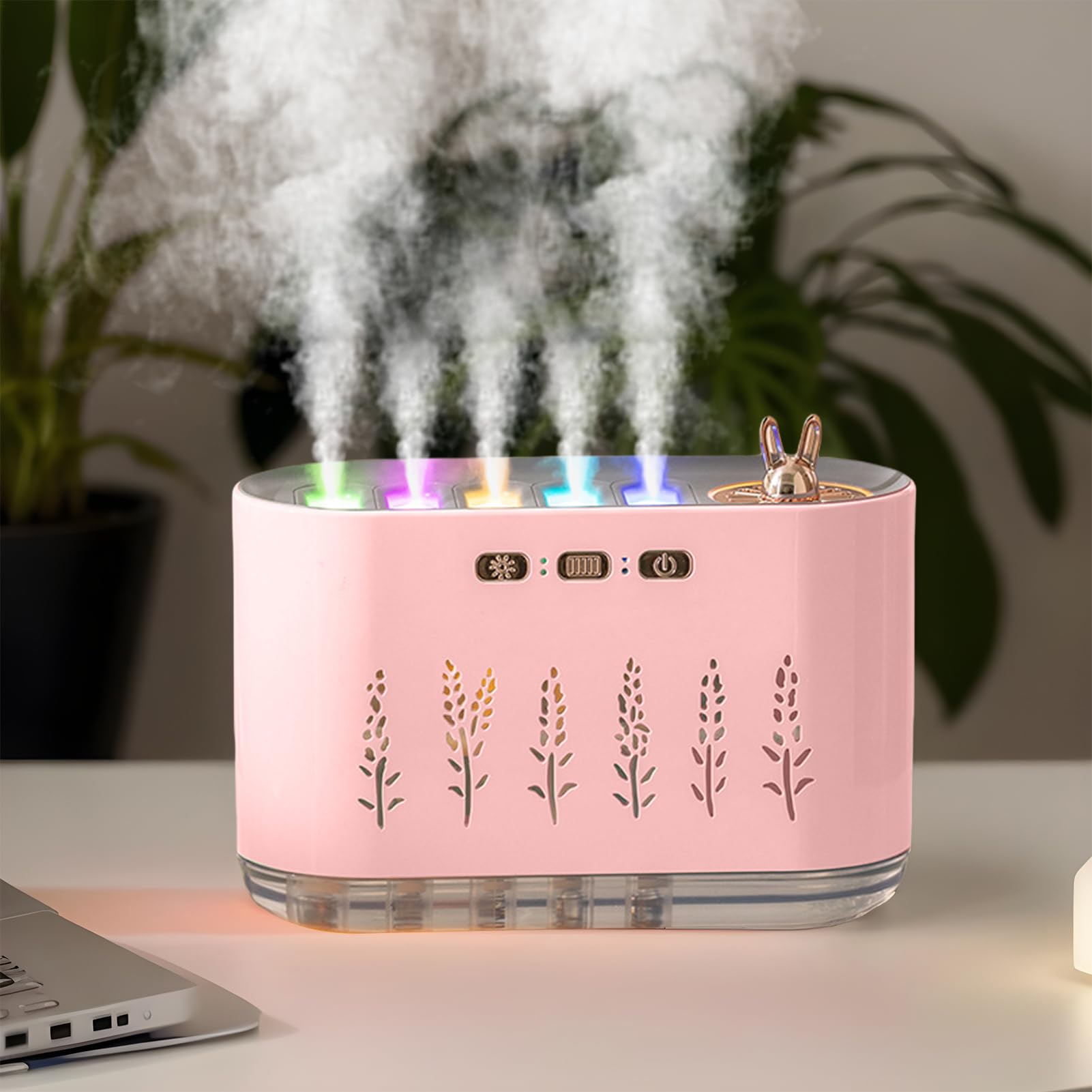 Piccoli umidificatori per camera da Funzione Aromaterapia Grande Capacità | Umidificatore Diffusore Per Aromaterapia Con Luce A 7 Colori Camera Dei Bambini, Casa, Ufficio, Aria Sec