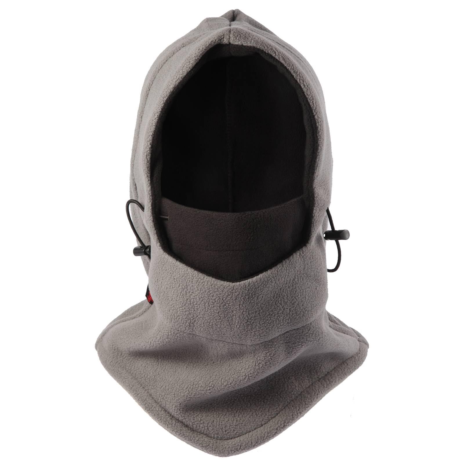 Balaclava Ski Mask Thermal Windproof Polar Fleece Hood Adjustable Convertible Winter Face Mask for Men Women
