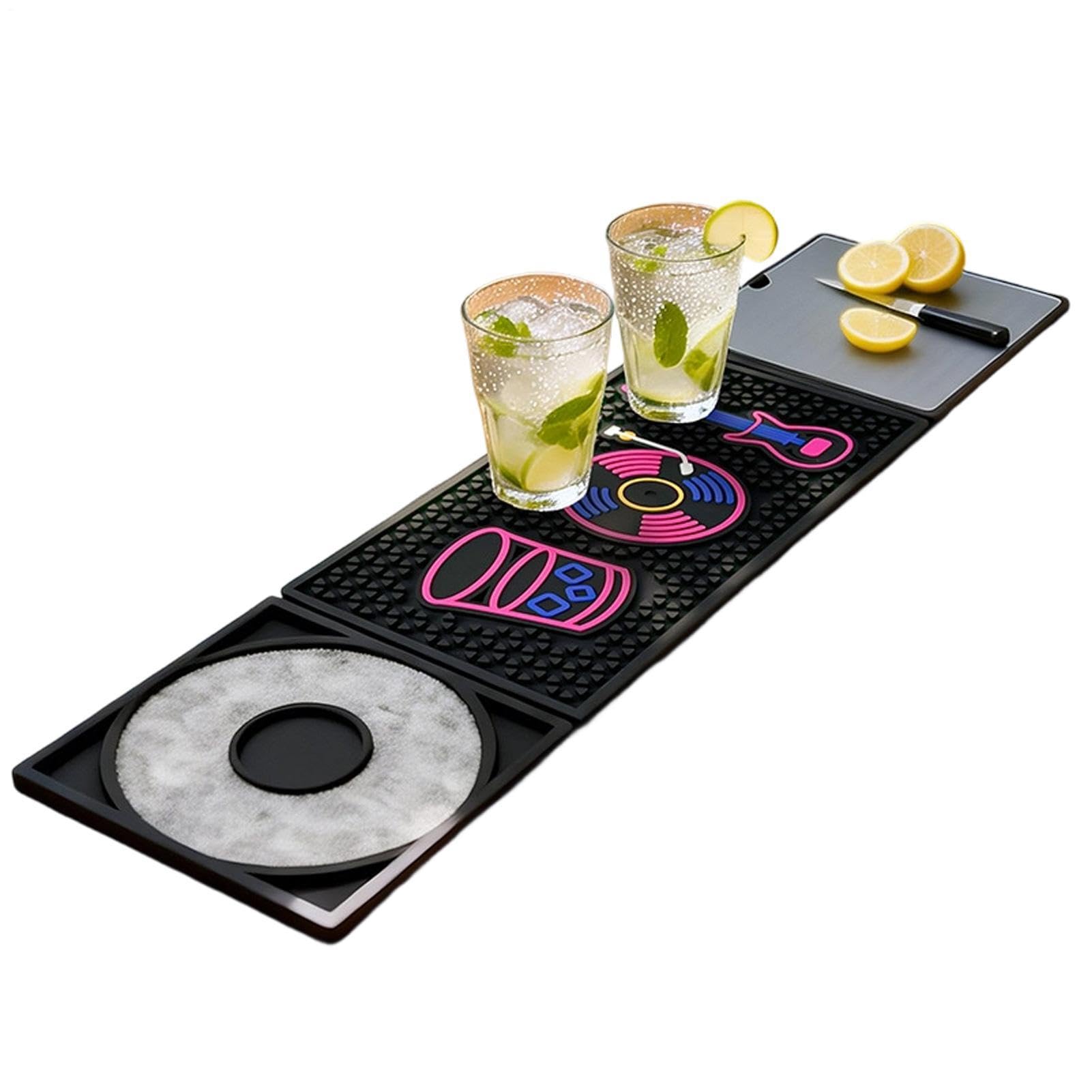 Tapis de bar pour éviter les verres qui glissent sur le comptoir