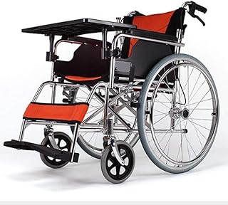 QIDOFAN - Silla de ruedas multifuncional de aleación de aluminio, ligera, plegable, manual, apto para personas mayores y discapacitadas para llevar silla de ruedas ultraligera plegable y transpirable