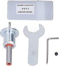 Broca Escareadora, Broca Escareadora Cônica Liga de Aço Cônica Escareadora Parafuso Auto-roscante Ferramenta de Broca Com Parada de Profundidade Ajustável para Instalação Em