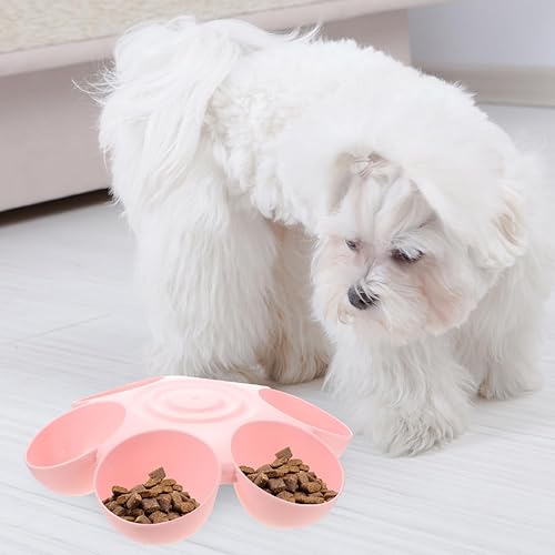 Miniatura 8 de POPETPOP Cuenco de comida para gatos con 6 tazones  Comedero para mascotas para gatitos cachorros, platos para múltiples gatos, comedero múltiple